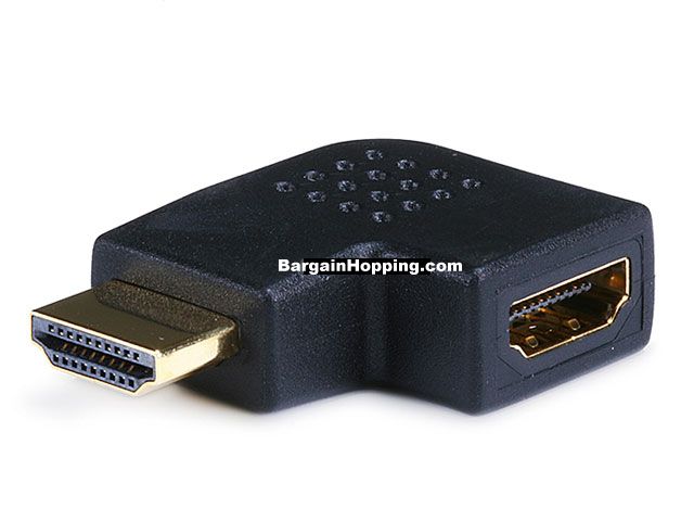 HDMI Right Angle Port Saver Adapter (Male to Female) - 90 Degree